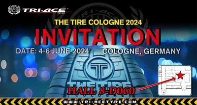 Inbjudan att gå med i TRI-ACE Tire på Tyre Cologne 2024